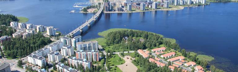 Luftbild der Stadt Jyväskylä