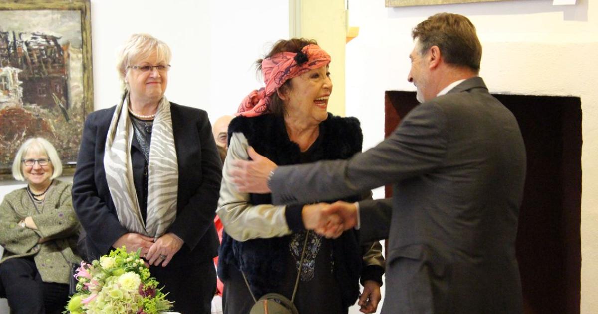 631 Künstlerin Barbara Raetsch für ihr Lebenswerk geehrt