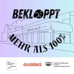 Ein CD Cover: Auf einem schlicht gemalten Laden steht ein unverständliches Wort. Auf dem Cover stehen Name der Band und der Titel des Songs 