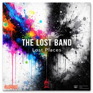 Ein CD Cover: Wir sehen sehr viele Farbspritzer aus Sprühdosen - zur linken Seite hin bunt und zur rechten Seite in Graustufen