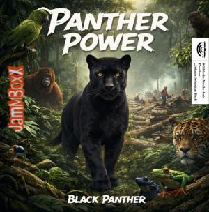 CD-Cover mit einer animierten Zeichnung: Ein schwarzer Panther geht kraftvoll auf uns zu