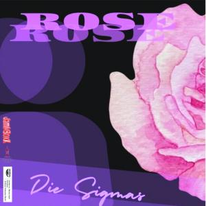Wir sehen eine grafisch verkünstelte Rose