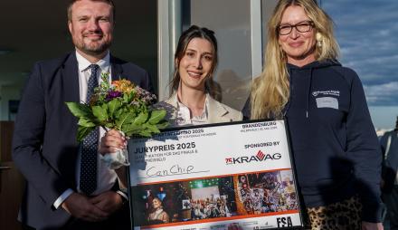 Preisverleihung beim Female StartAperitivo - Brandenburger Halbfinale 2025