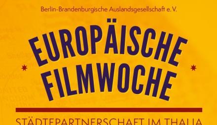 Plakat Europäische Filmwoche