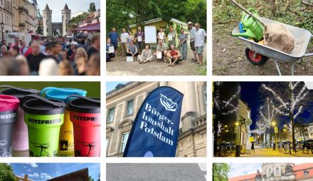 Bilder-Collage vom Bürgerhaushalt 2020/21
