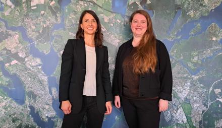 Katharina Oppermann und Katja Schlisio (v.l.n.r.) sind die neuen Bereichsleiterinnen für die Untere Baufsicht bzw. für die Untere Denkmalschutzbehörde.