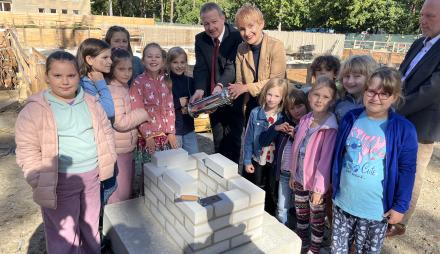 Grundsteinlegung Waldstadt-Grundschule