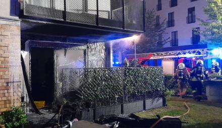 Feuerwehr - Einsatz in der Erich-Mendelsohn-Allee