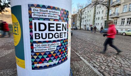 Plakat für das Potsdamer Ideen-Budget 2026