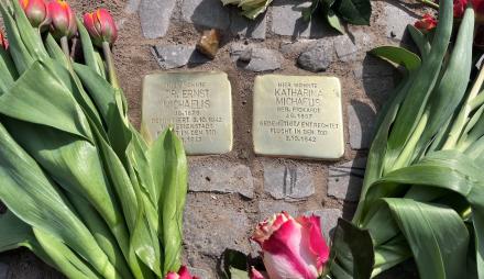 Stolpersteinverlegung für das Ehepaar Dr. Ernst und Katharina Michaelis in Babelsberg