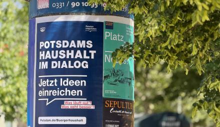 Plakat Ideensammlung Bürgerhaushalt