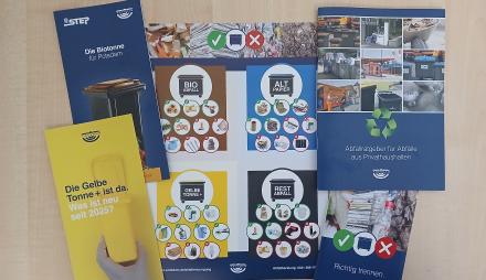 Informationsmaterialien zum Thema Abfall