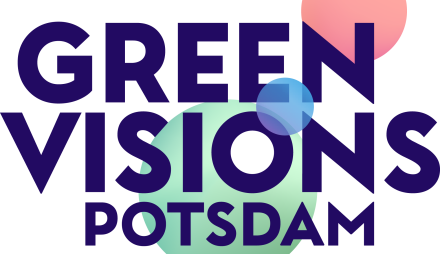 Logo des Green Vision Potsdam Filmfestivals für nachhaltiges Leben mit bunten Kreisen und Datum 30.5.-2.6.2024