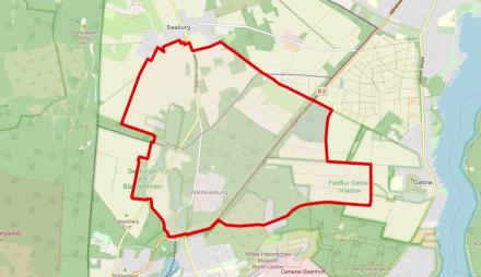 Sperrkreis Kampfmittelfund bei Groß Glienicke