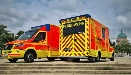Rettungsfahrzeuge der Feuerwehr Potsdam