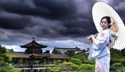 Kioto, Haian-jingu, Brücke, Foto: Roland Marske, Lizenz: Roland Marske