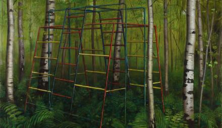 Christian Thoelke, Gerüst, 2019. Sammlung Hasso Plattner, Foto: Xuan Nguyen Huy