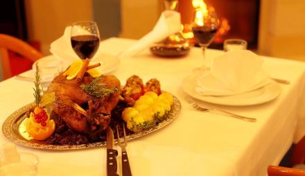 Martins-Gans-Essen, Foto: INSELHOTEL Potsdam, Lizenz: INSELHOTEL Potsdam