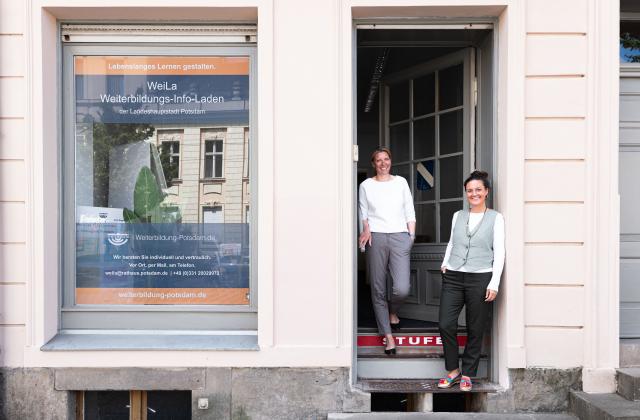 Weiterbildungs-Infoladen in der Charlottenstraße.