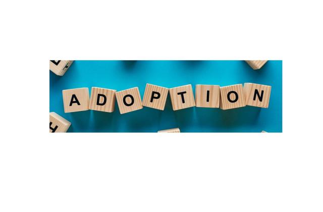 Adoption Begleitendes Bild zum Thema Adoption: Schriftzug aus Scrabble-Steinen "Adoption"