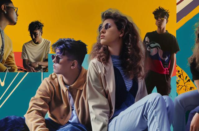 Collage mehrerer Jugendliche