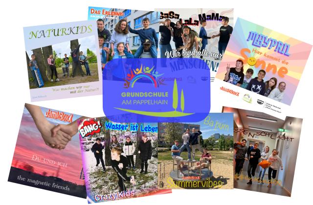 Wir sehen ein buntes Gemisch aus CD Covern - meistens mit jugendlichen Bands, die in Anlagen vor ihren Schulen posieren und dabei Spaß haben.