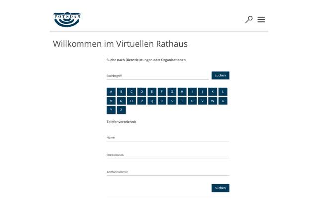 Virtuelles Rathaus - Startseite 