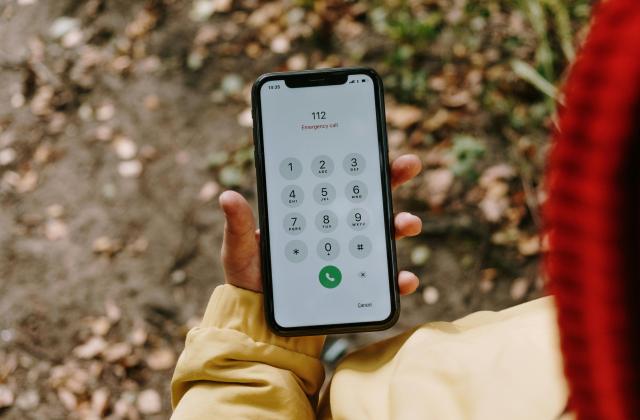 112 auf handy