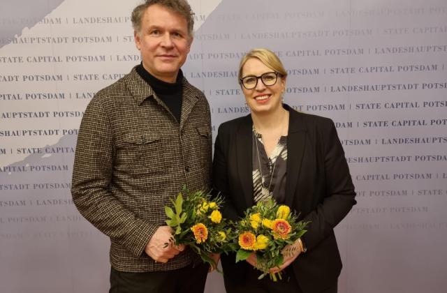 Sprecherduo des neuen Fachgremiums Erinnerungskultur Maria Schultz und Dr. Peter Ulrich Weiß. Foto Hartung/LHP