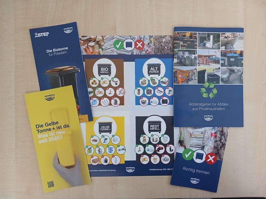Informationsmaterialien zum Thema Abfall