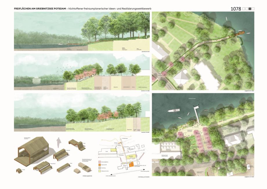 Ideen Realisierungswettbewerb Freiraum Griebnitzsee Platz 2
