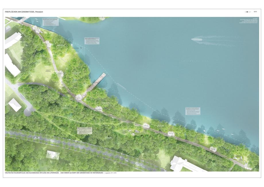Ansicht Griebnitzsee der POLA Landschaftsarchitekten GmbH