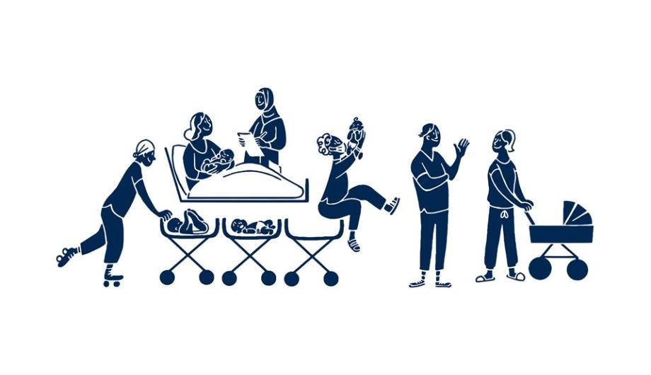 Illustration Geburtenstation