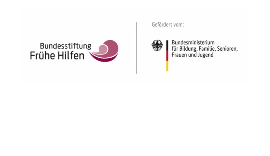 Logoleiste Bundesstiftung Frühe Hilfen und Bundesministerium für Bildung, Familie, Senioren, Frauen und Jugend