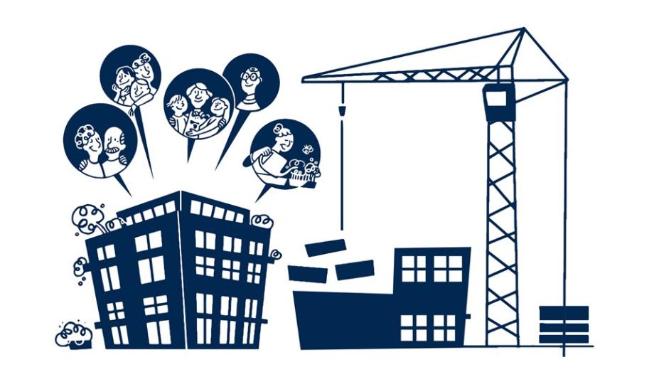 Illustration Wohnungsneubau