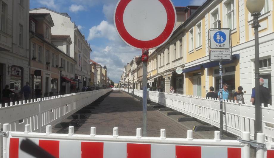 Erster Bauabschnitt von Friedrich-Ebert-Straße bis Jägerstraße