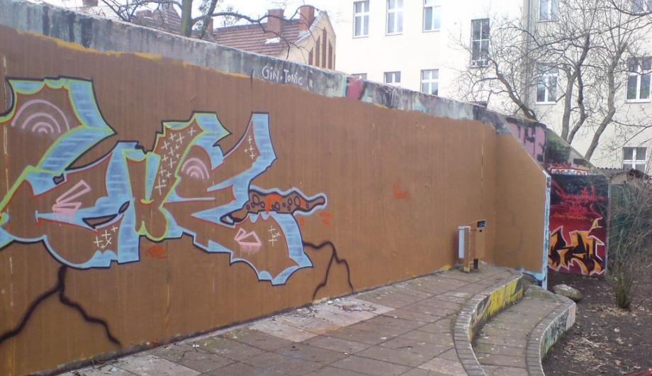 Legale Graffiti-Flächen in Potsdam - Fultonstraße (© Archiv)