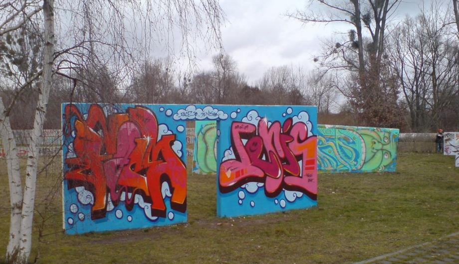 Legale Graffiti-Flächen in Potsdam, Falkenhorst (© Archiv)