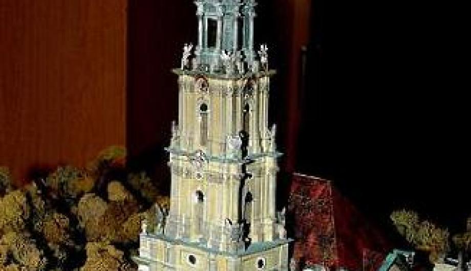 Das Modell der Garnisonkirche ist in der Garnisonkirchen- Ausstellung im Museum in der Breiten Straße zu sehen. (© Christel Köster)