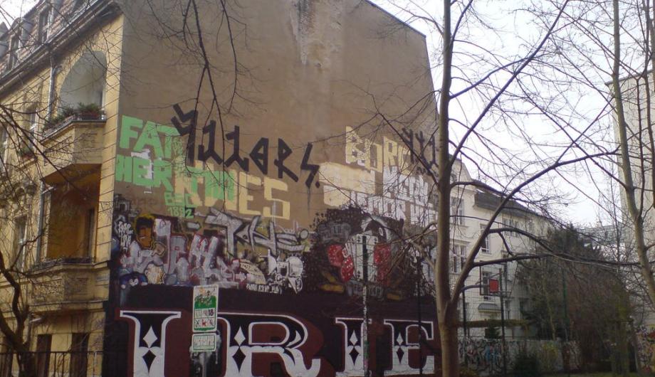 Graffiti-Fläche in Potsdam-West, Nansenstraße1 (© Archiv)