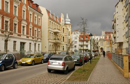 Blick in die Fultonstraße