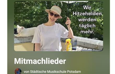 Hitzehelden - Preview Auf einem Bildschirmfoto sehen wir eine Sängerin mit Sonnenbrille auf einer sommerlichen Terrasse.