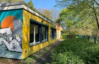 Gebäudekomplex der Medienwerkstatt
