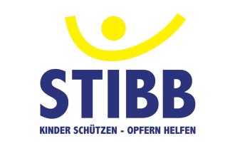 Logo STIBB mit Schriftzug Kinder schützen - Opfern helfen