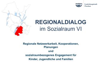 Bild zeigt ein Titelbild des Vortrags zum 1. Potsdamer Regionaldialog der Jugendhilfe