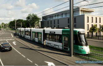 Visualisierung Tramtrasse Nedlitzer Straße