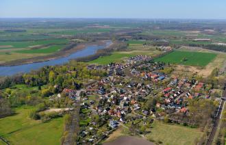Luftbild mit Ansicht des Potsdamer Ortsteils Marquardt.