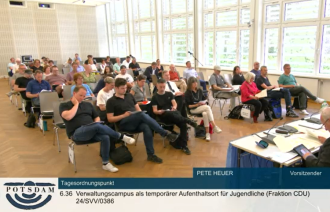 Fortsetzung der 49. öffentlichen Sitzung der Stadtverordnetenbersammlung am 21. Mai 2024 (Screenshot) 