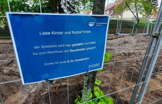 Spielplatz Scheffelstraße in Babelsberg wird erneuert