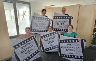 Platten für den Boulevard des Films